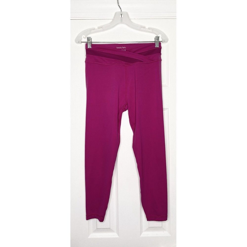 Sweaty Betty Women's All Day Wrap Waist 7/8 Length Leggings Hot Pink 8